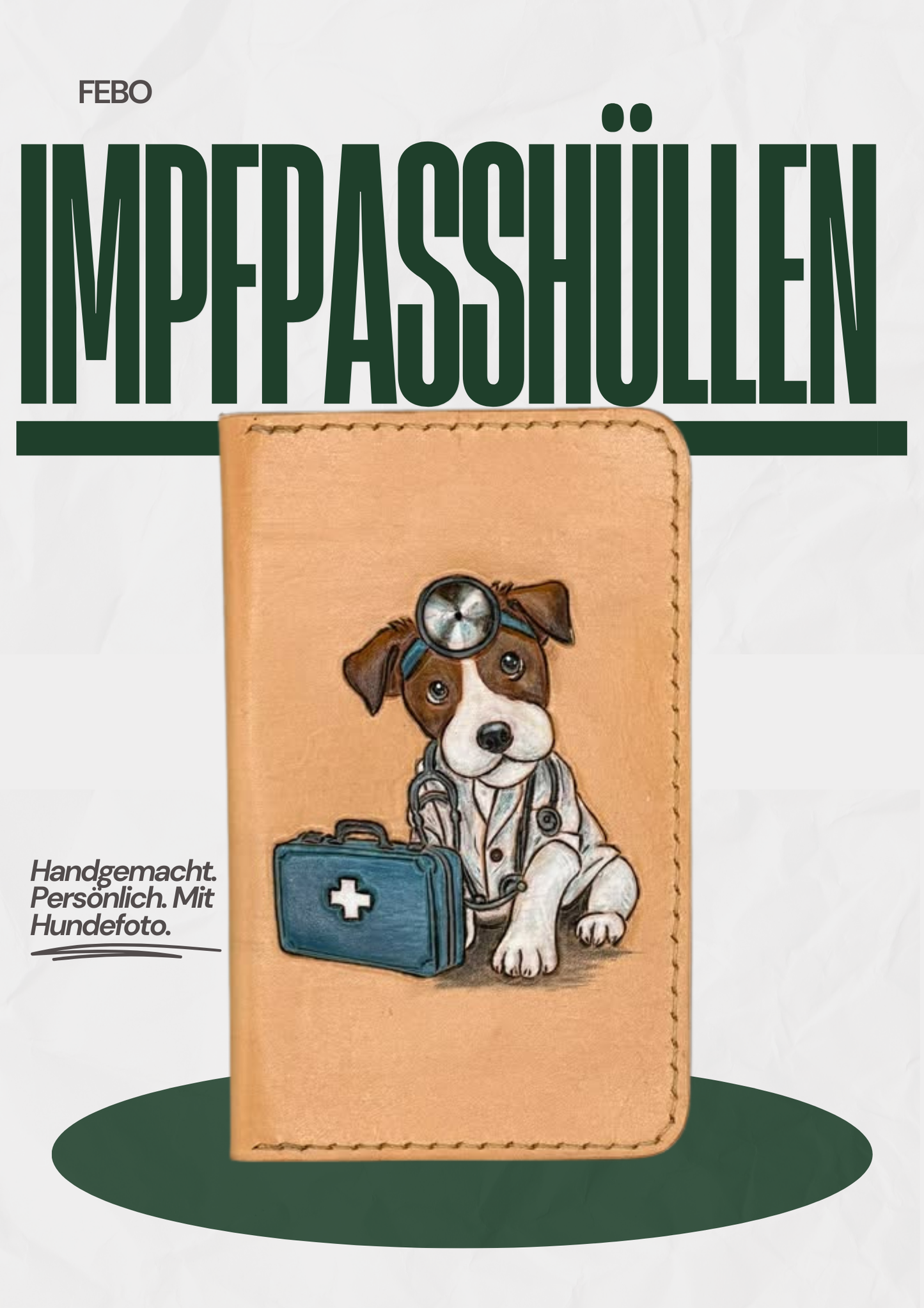 Handgemachte Impfpasshüllen für Hunde