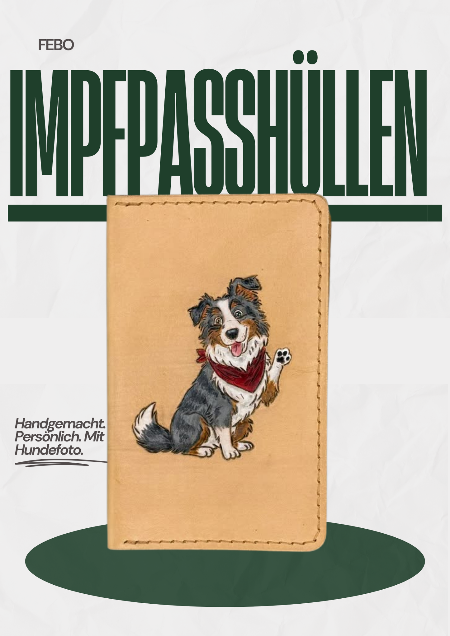 Handgemachte Impfpasshüllen für Hunde