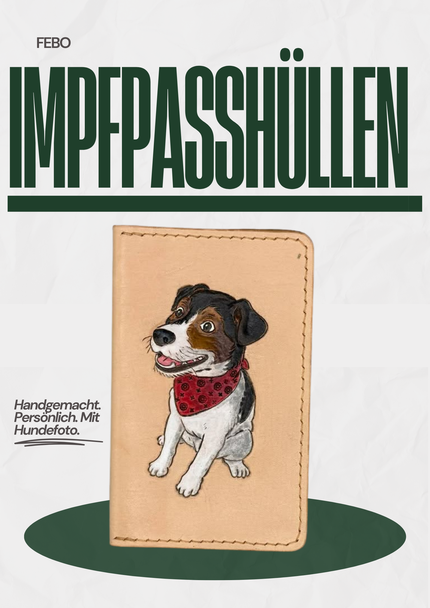 Handgemachte Impfpasshüllen für Hunde