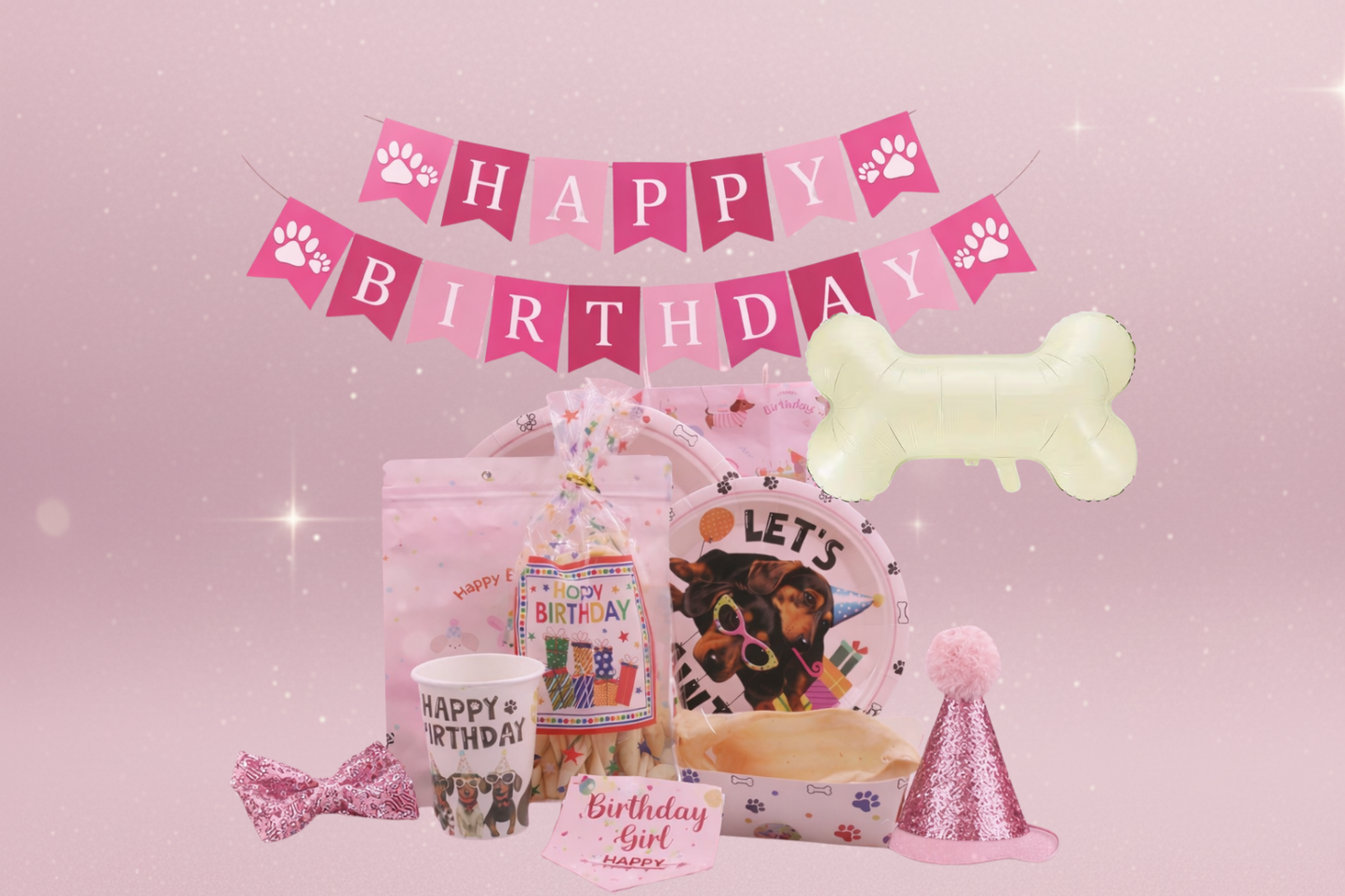 Geburtstagsset für Hundinnen – Classic Plus (14-teilig)