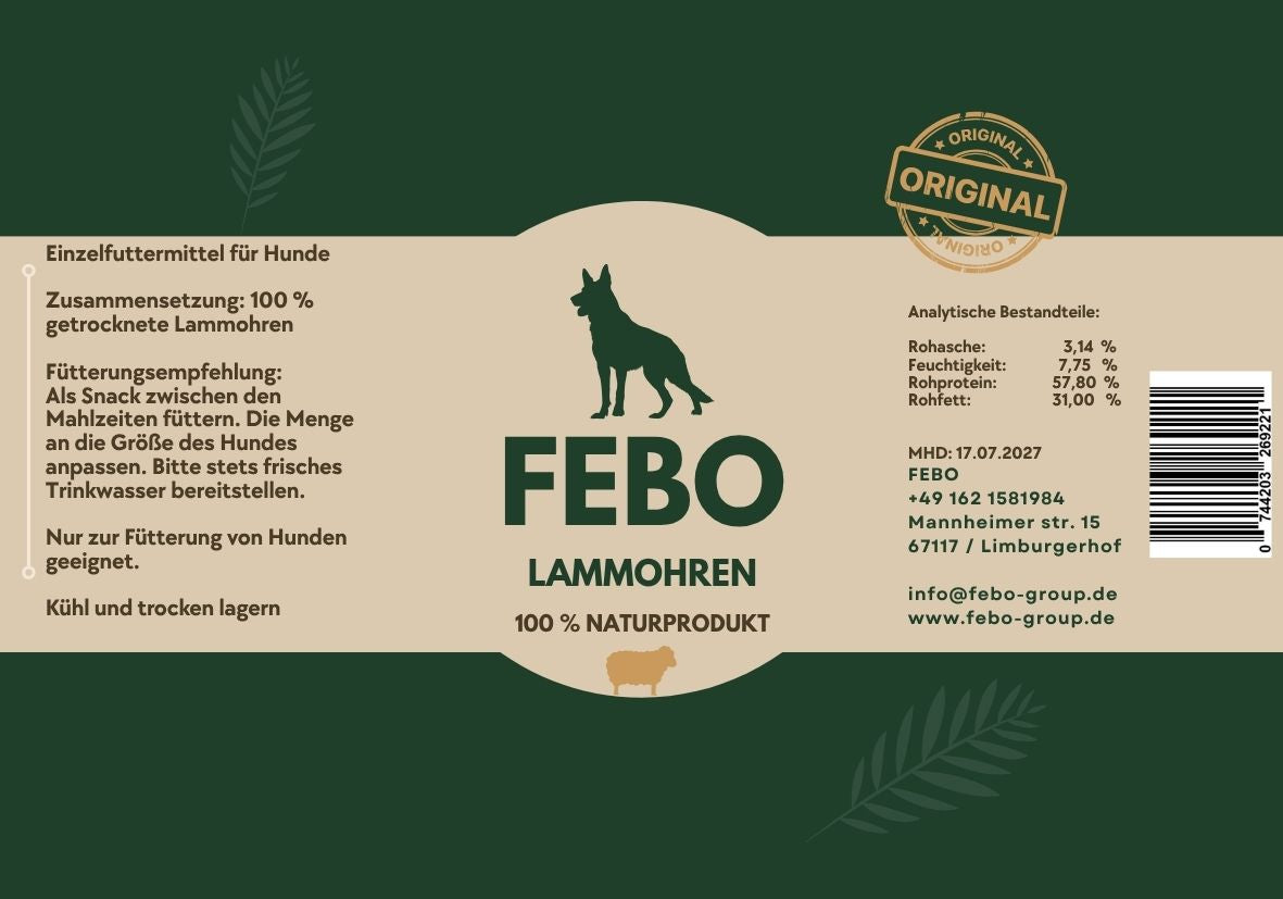 LAMMOHREN MIT MUSCHEL
