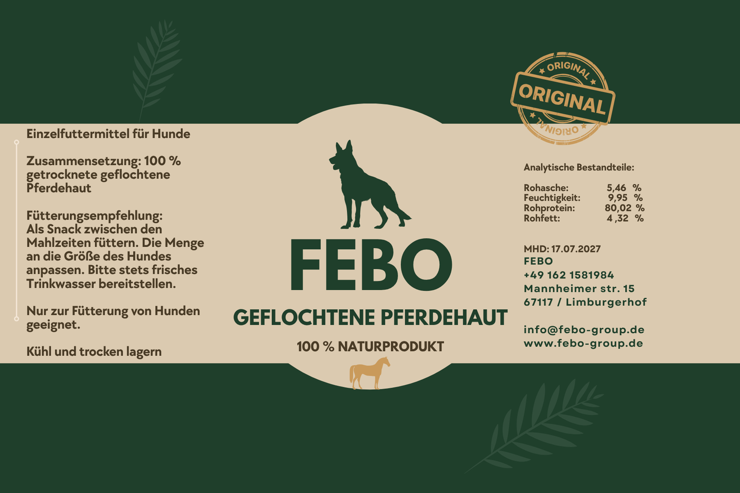 GEFLOCHTENE PFERDEHAUT