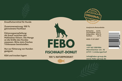 Getrockneter Fischhaut-Donut