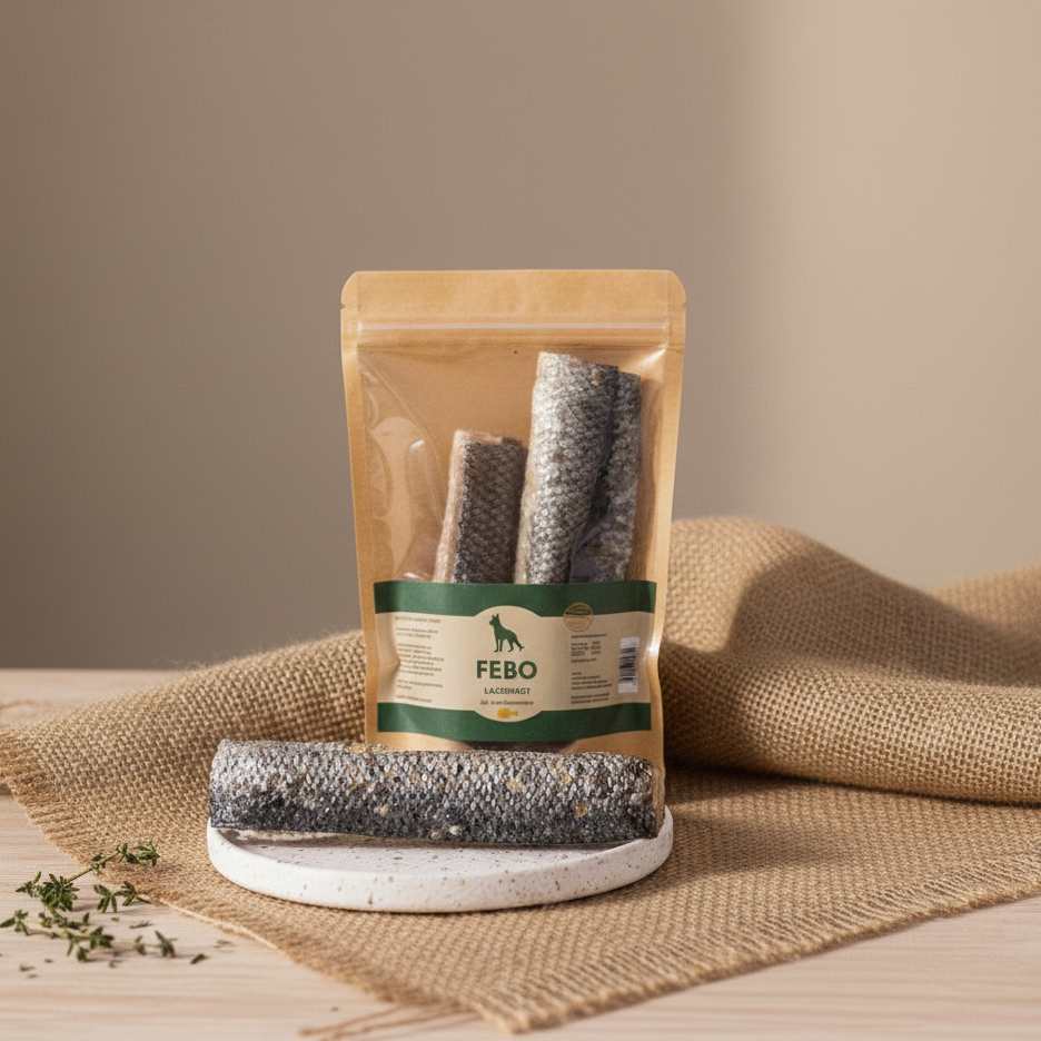 Getrocknete Lachshaut