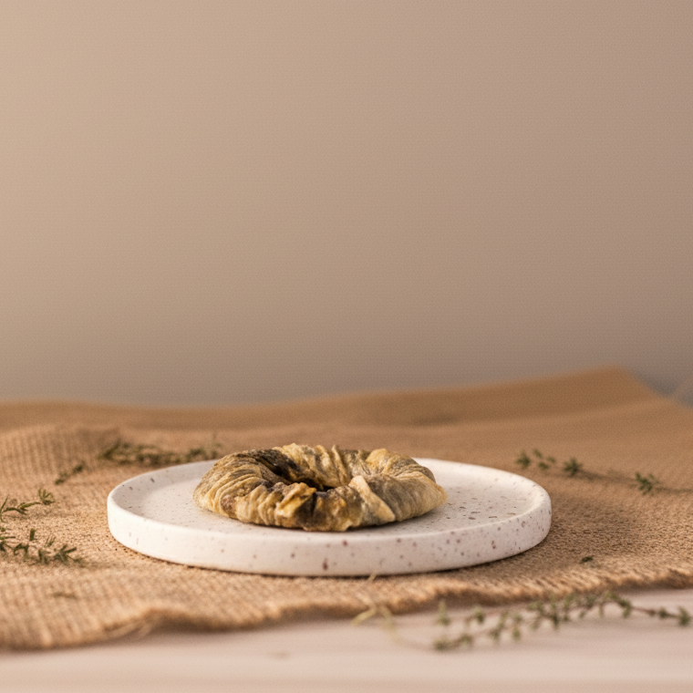 Getrockneter Fischhaut-Donut