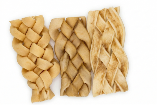 Getrocknete Geflochtene Büffelhaut