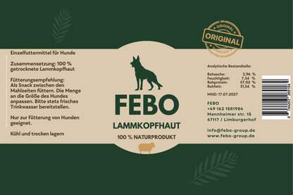LAMMKOPFHAUT NATUR