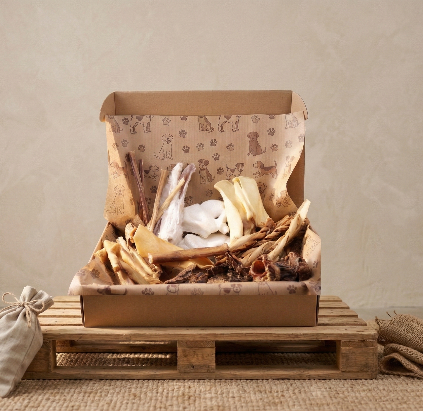 Kaubox für mittel und kleinen Hunde