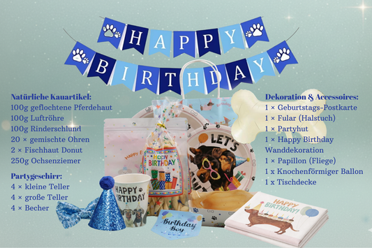 Geburtstagsset für Rüden – Exklusive (16-teilig)