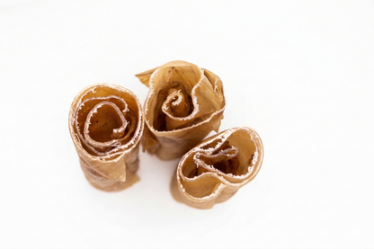 Getrocknete Rinderhautrolle mit Kollagen